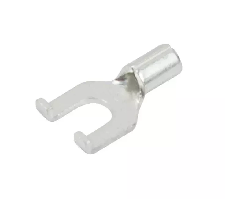 #6 Stud Non-Insulated Flag Spade Terminals 22 -18 Gauge - WiringProducts, Ltd.