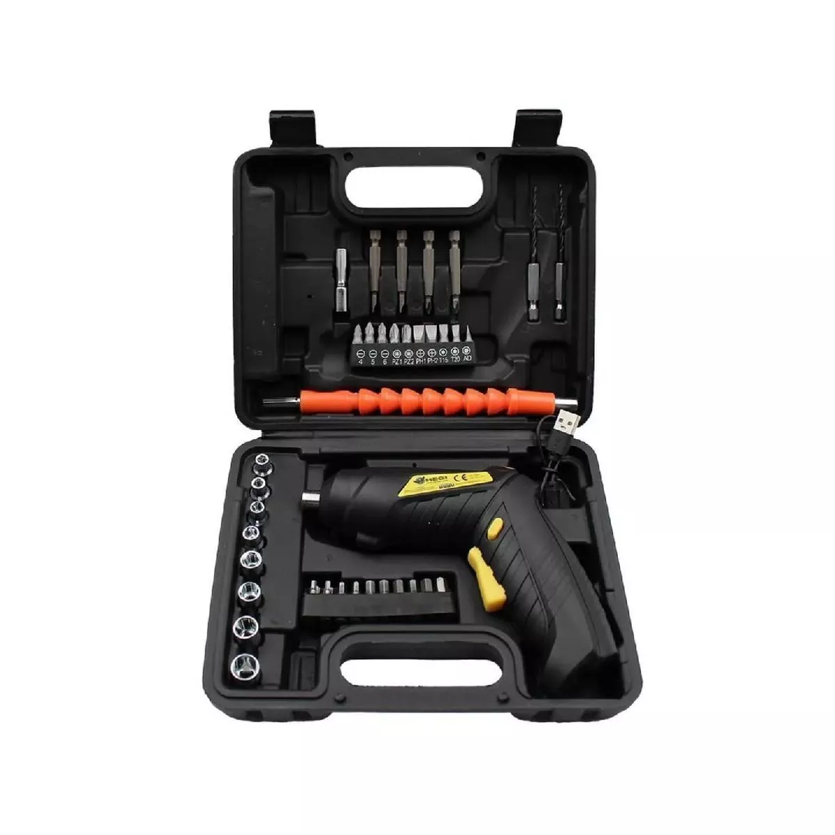 6V rechargeable screwdriver with tool bag