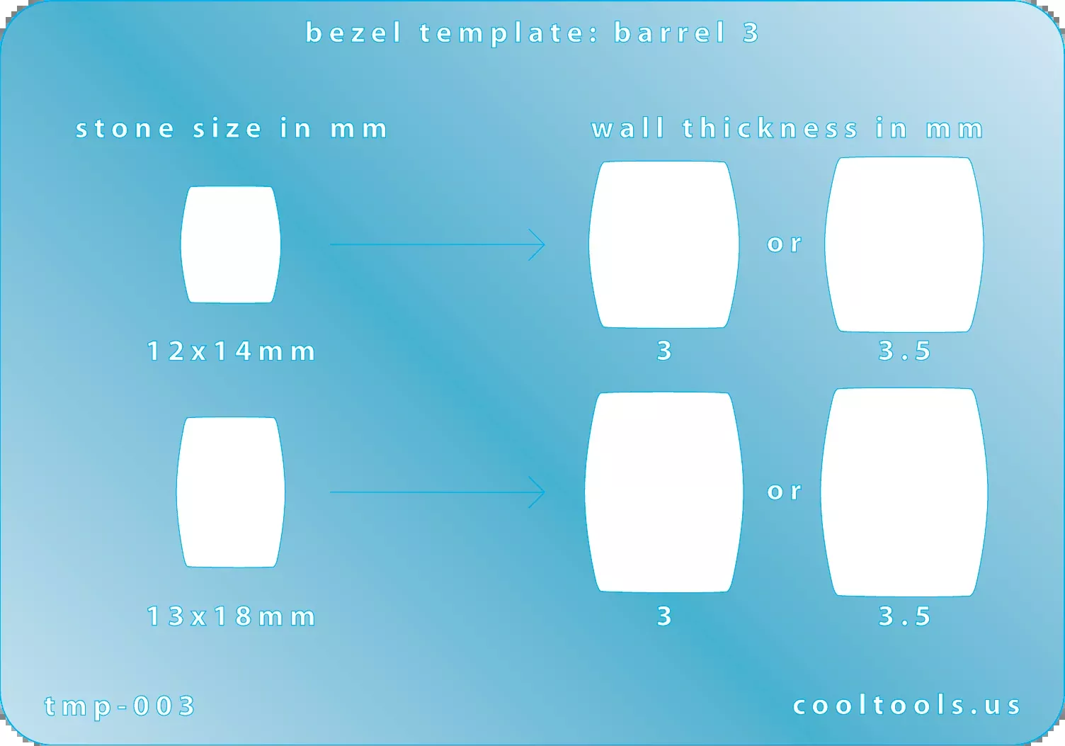 Bezel Template - Barrel 3