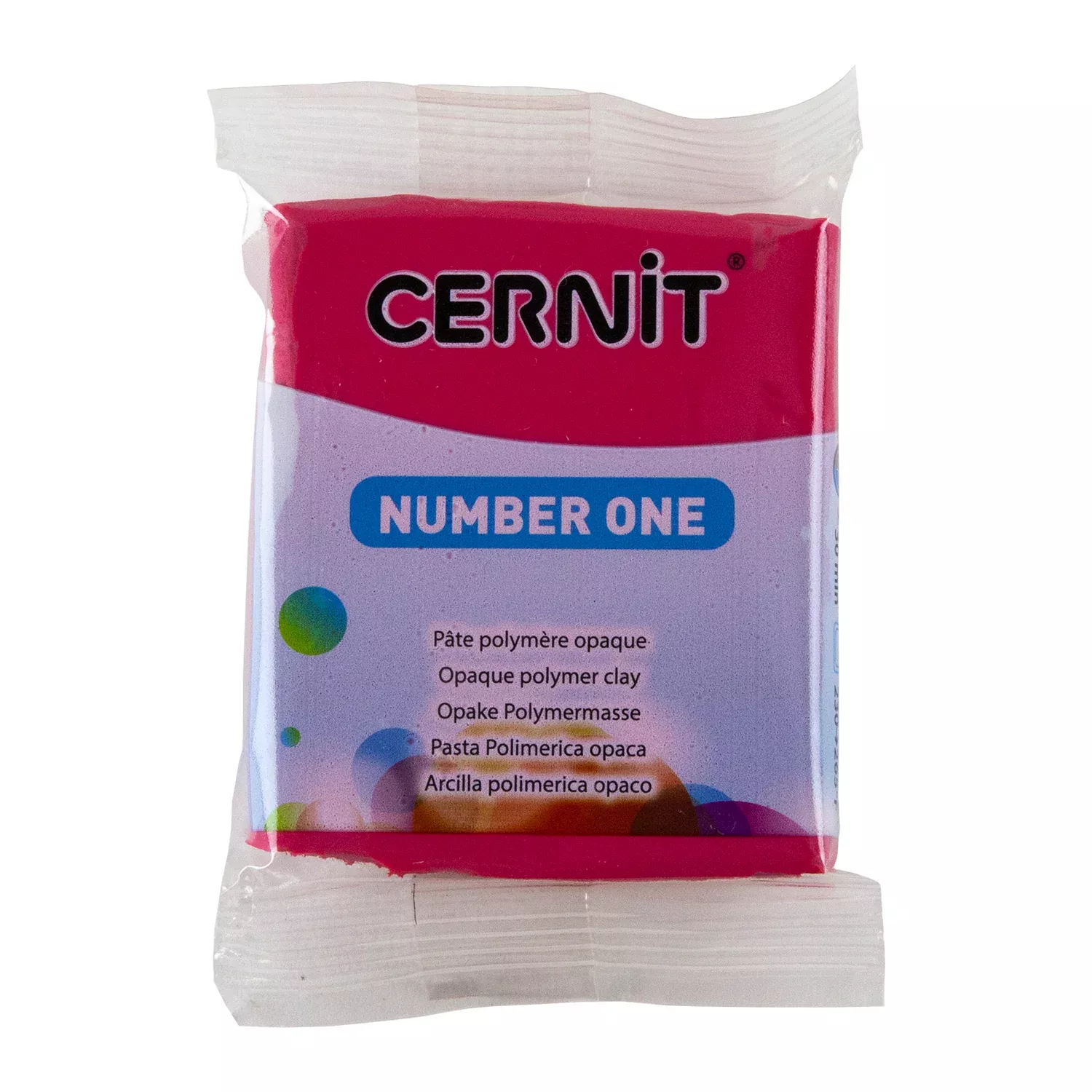Cernit Number One Polymer Clay - Carmine 2oz (56g) block