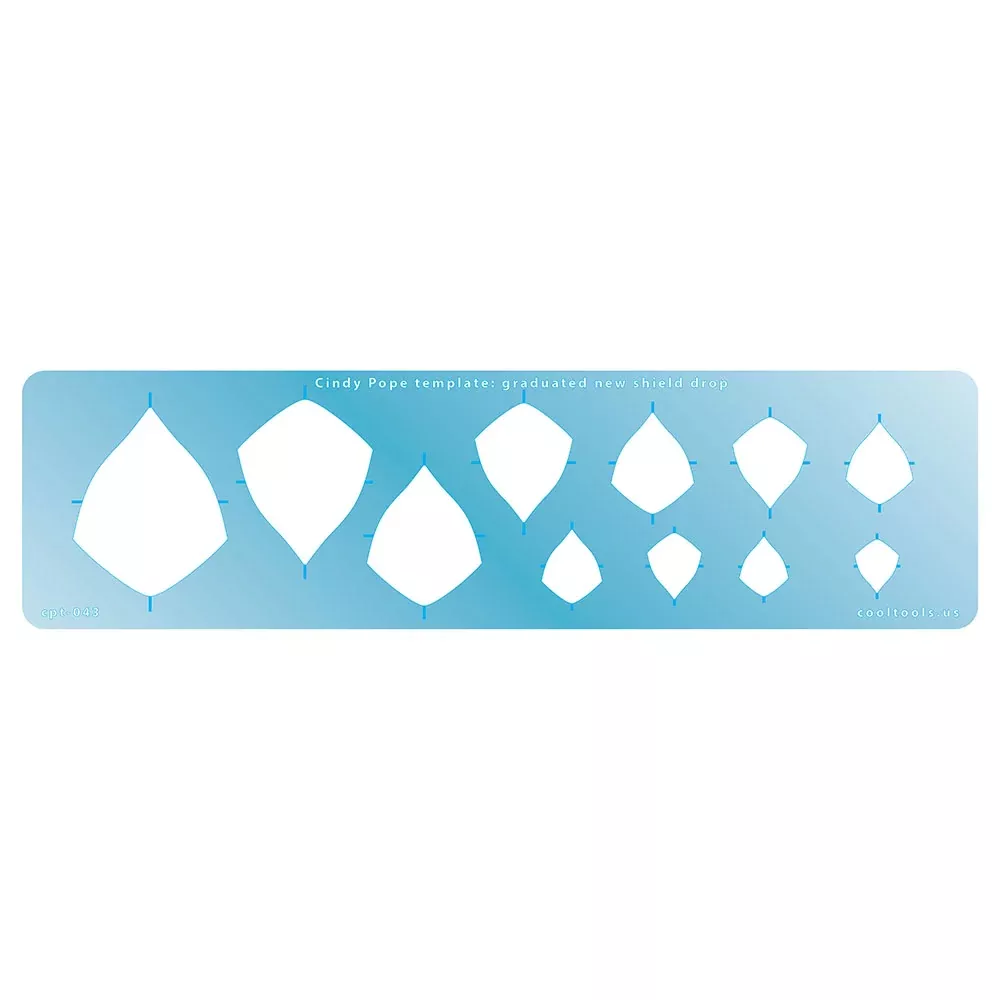 Cindy Pope Template - Graduated New Shield Drop