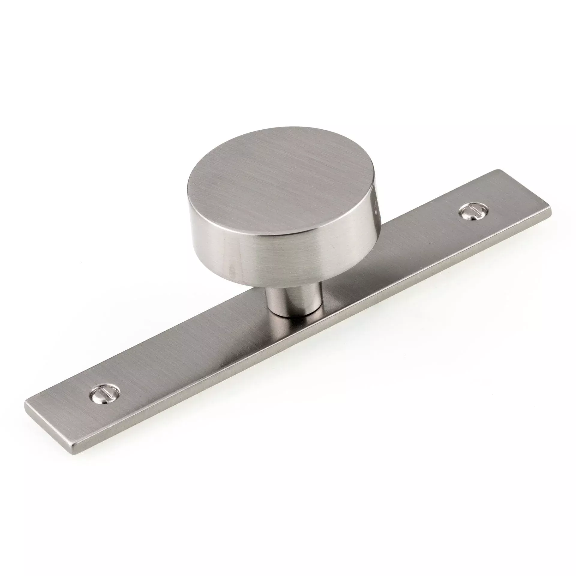 Contemporary Knob, 1-9/16" D, Brushed Nickel