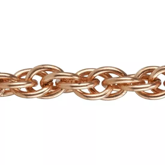 Copper Chain - Double Rope 5.4mm - By the Foot