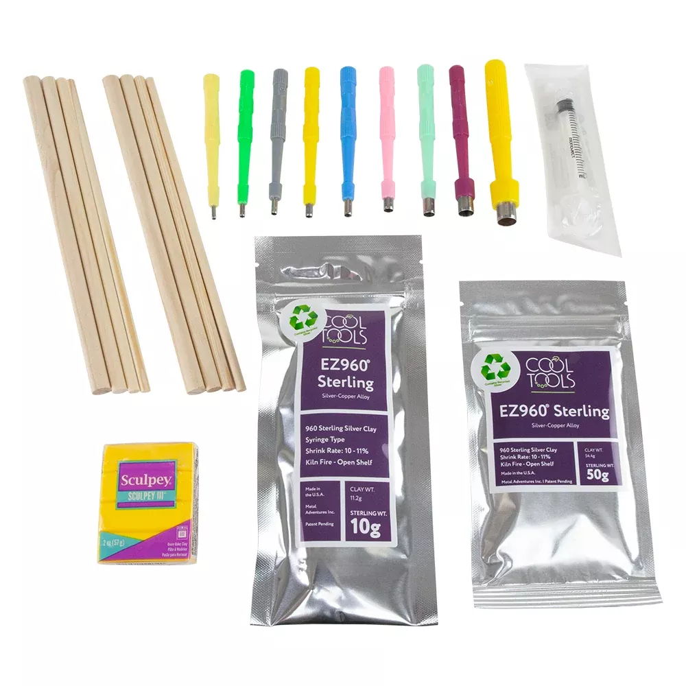 Craftcast Kit: Open Worked Metal Clay Cuffs