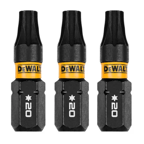 DeWalt FLEXTORQ Insert Bit, T20 x 1" Torx, 3-Pack