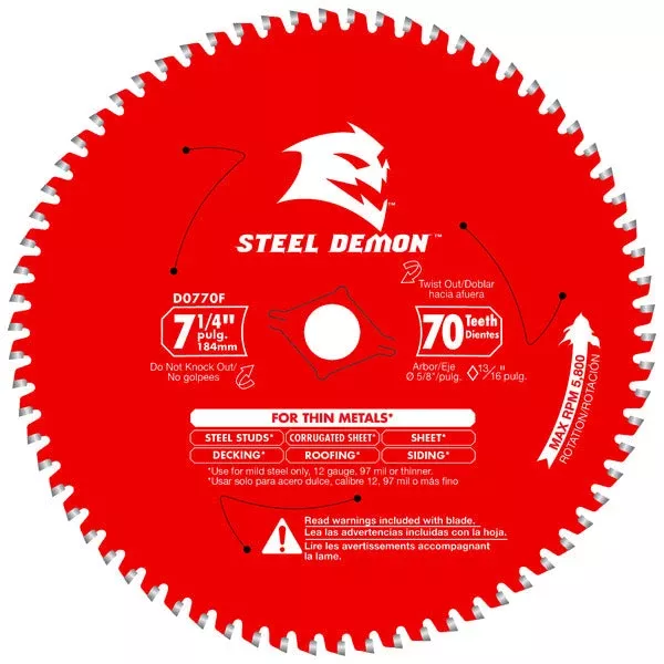 Diablo D0770F 7-1/4