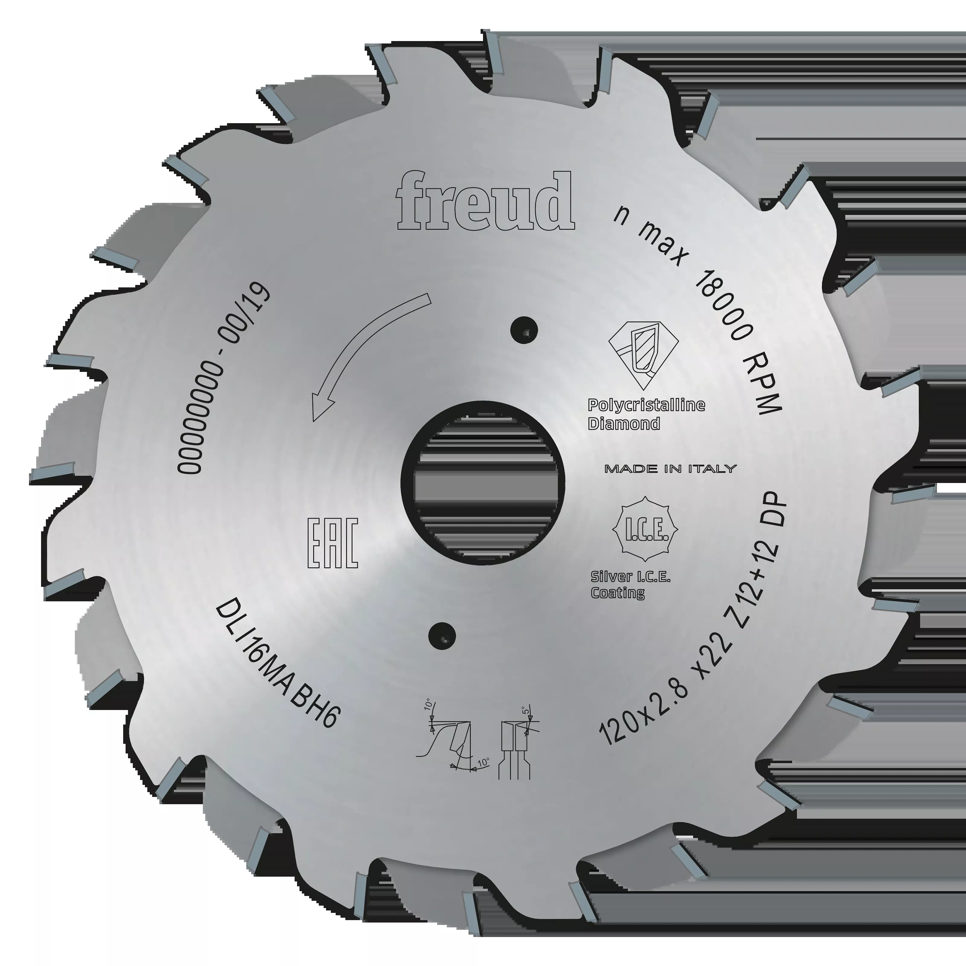 Freud DLI16MABH6 120mm Panel Sizing PCD Scoring Blade