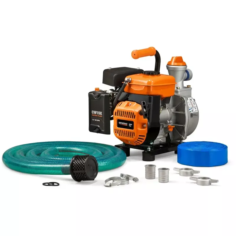 Generac 6821 1.5 ” Clean Water Pump with Hose Kit