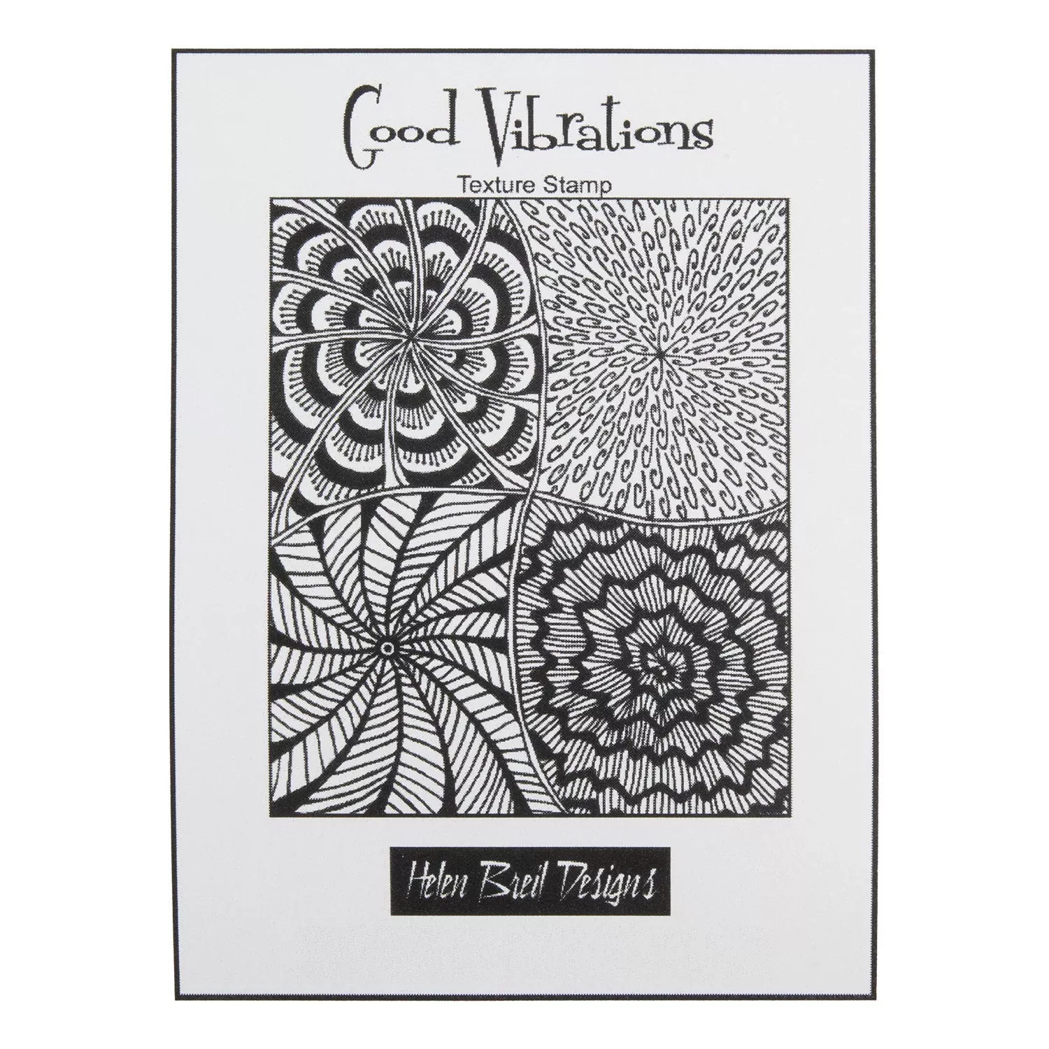Helen Breil Texture Stamp - Good Vibrations