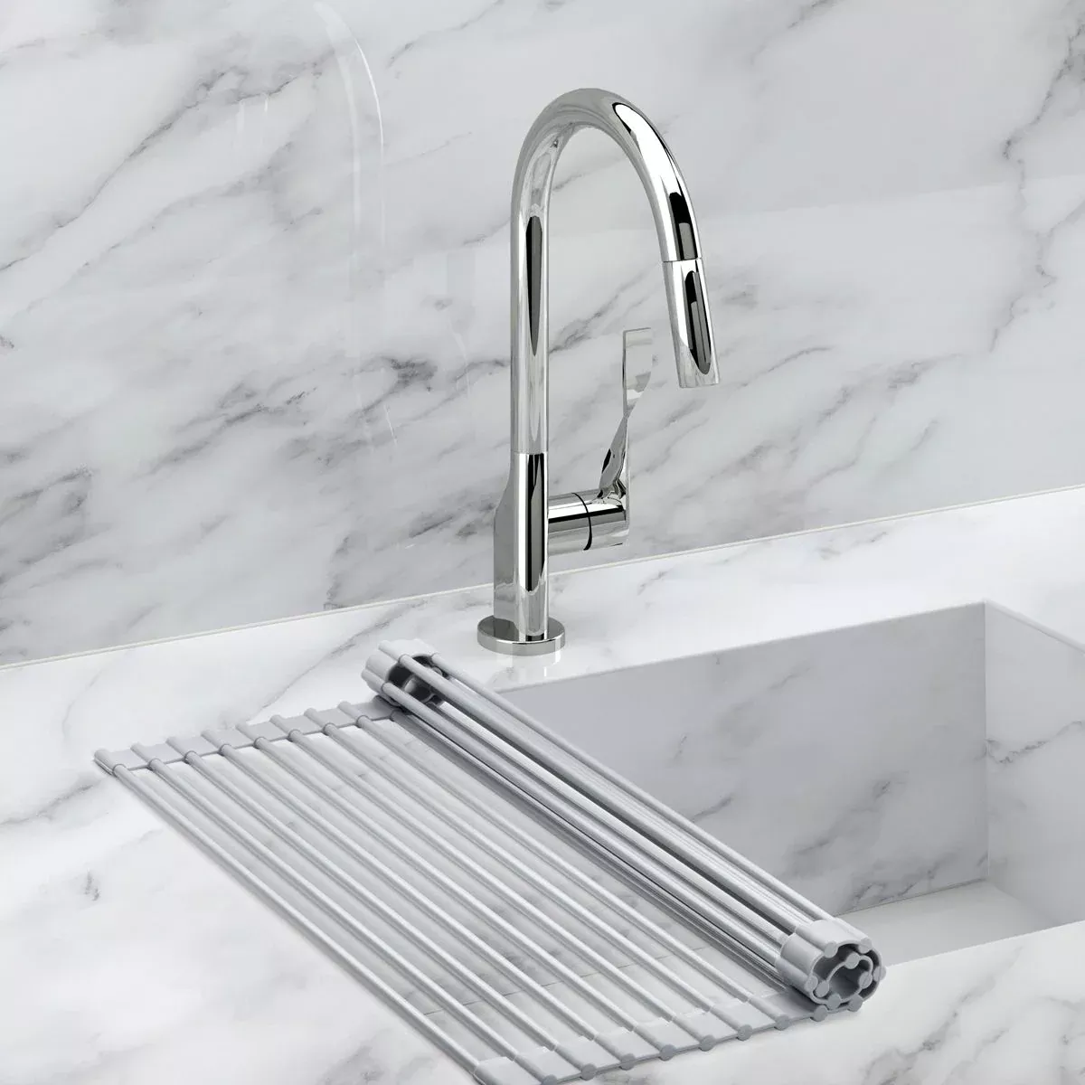 HIC Over-Sink Roll-Up Drying Rack