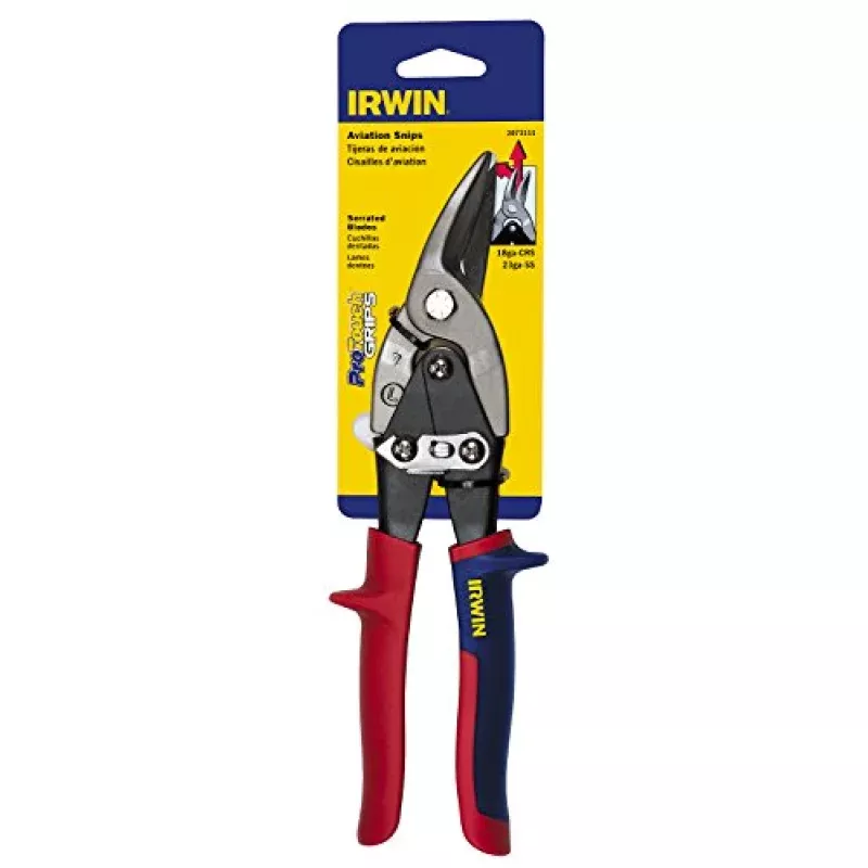 IRWIN Tools Utility Snips, 10-Inch (2073111), Red