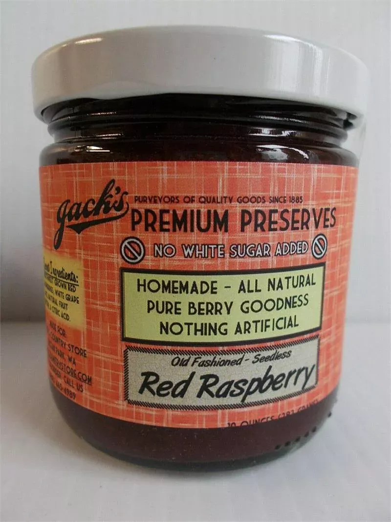 Jack's Premium No Sugar Added Red Raspberry Preserves - 10 oz
