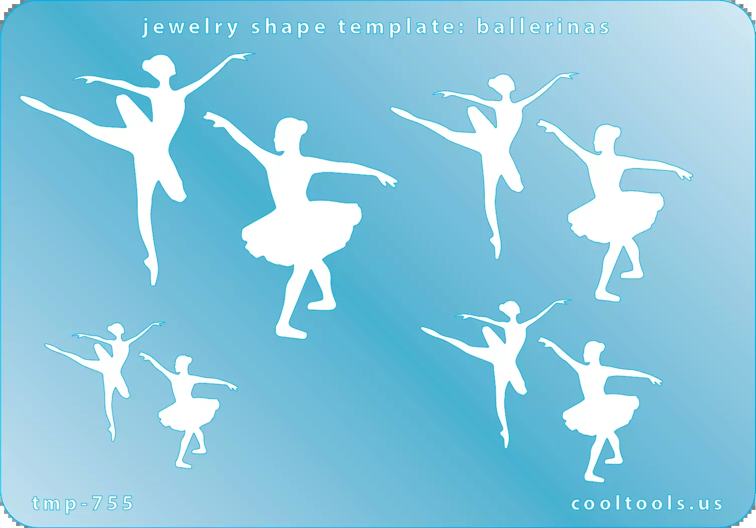 Jewelry Shape Template - Ballerinas
