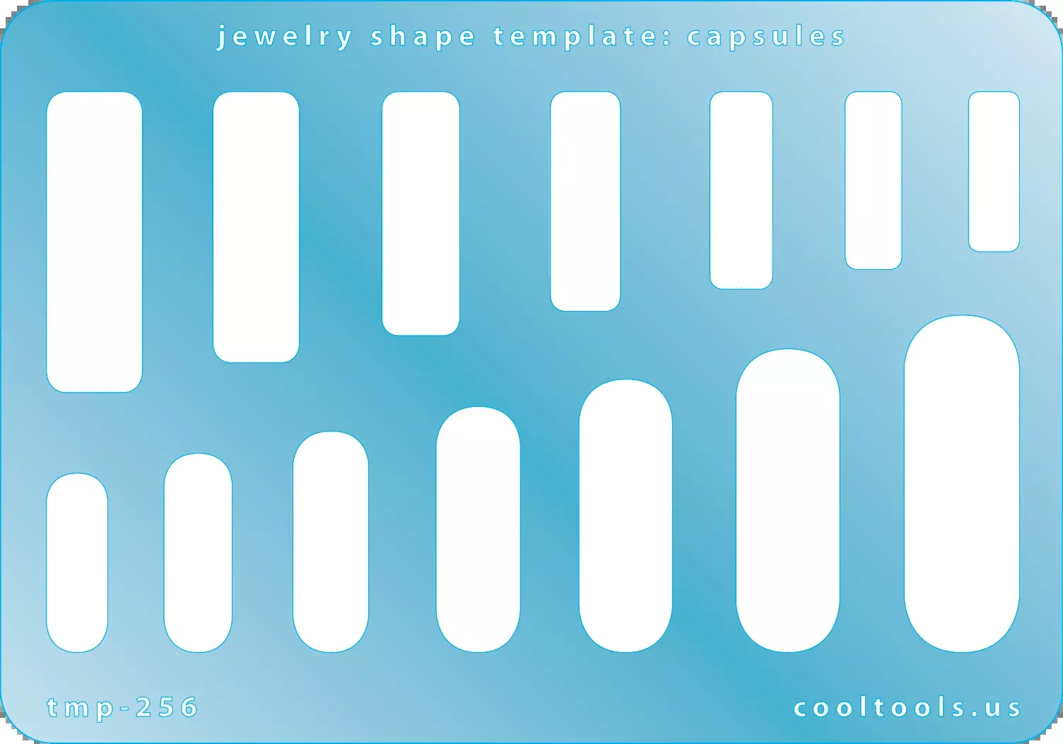 Jewelry Shape Template - Capsules