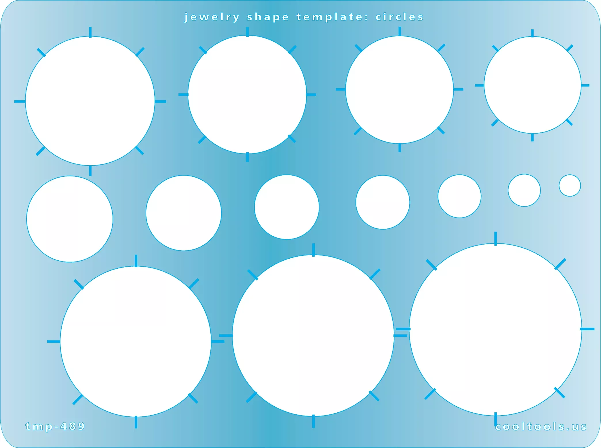 Jewelry Shape Template - Circle