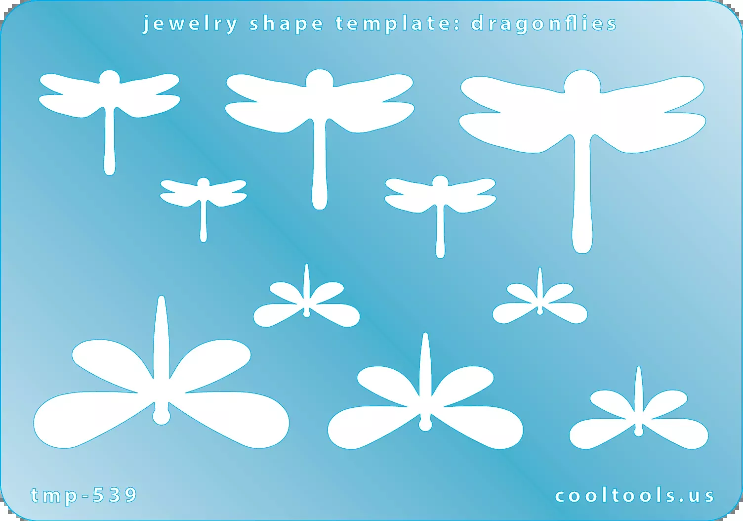 Jewelry Shape Template - Dragonflies