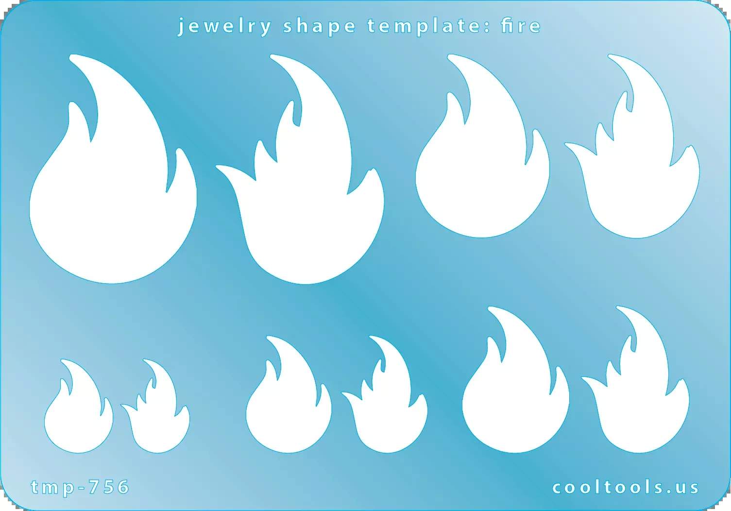 Jewelry Shape Template - Fire