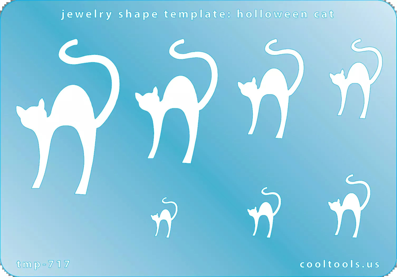 Jewelry Shape Template - Halloween Cat