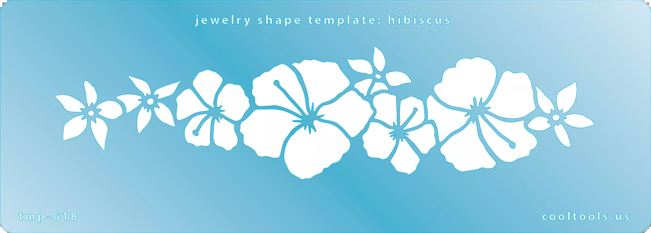Jewelry Shape Template - Hibiscus