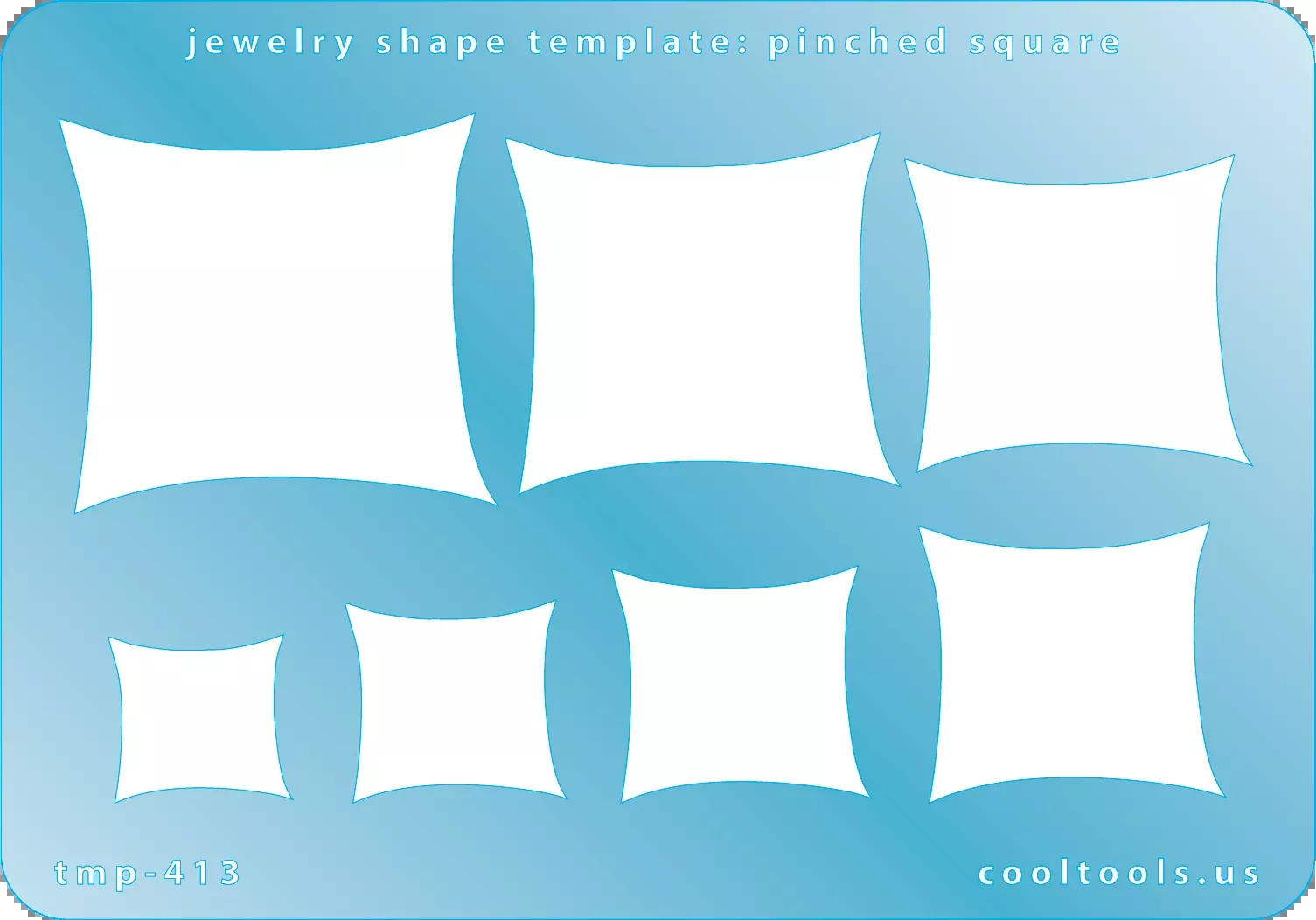 Jewelry Shape Template - Pinched Square
