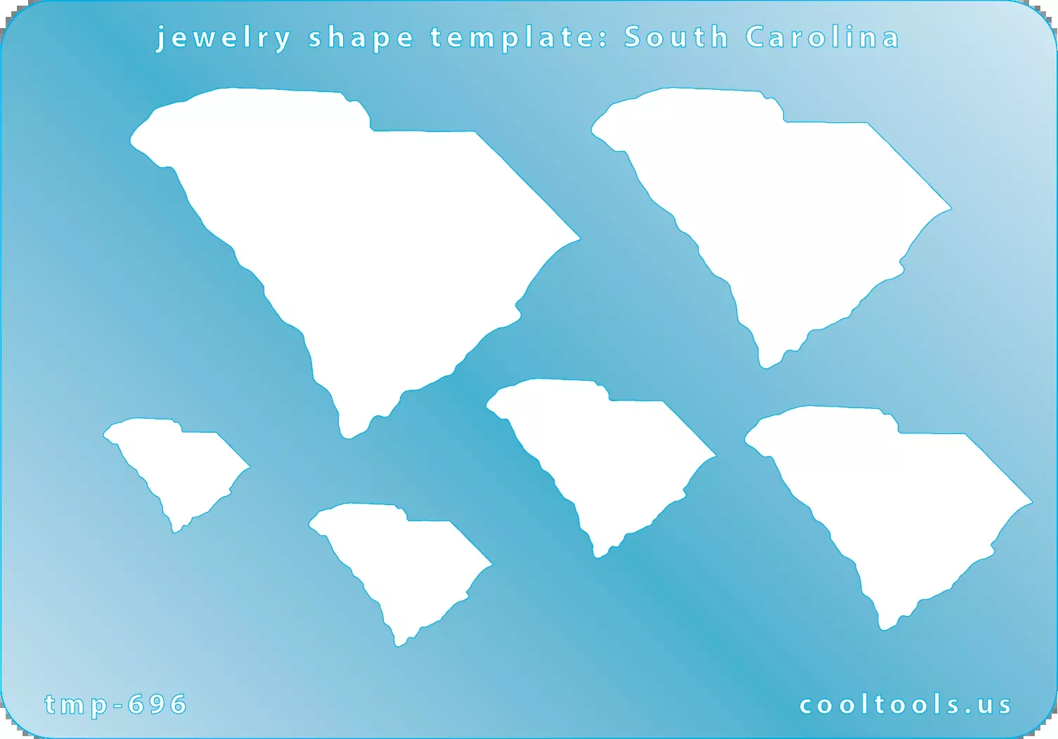 Jewelry Shape Template - South Carolina