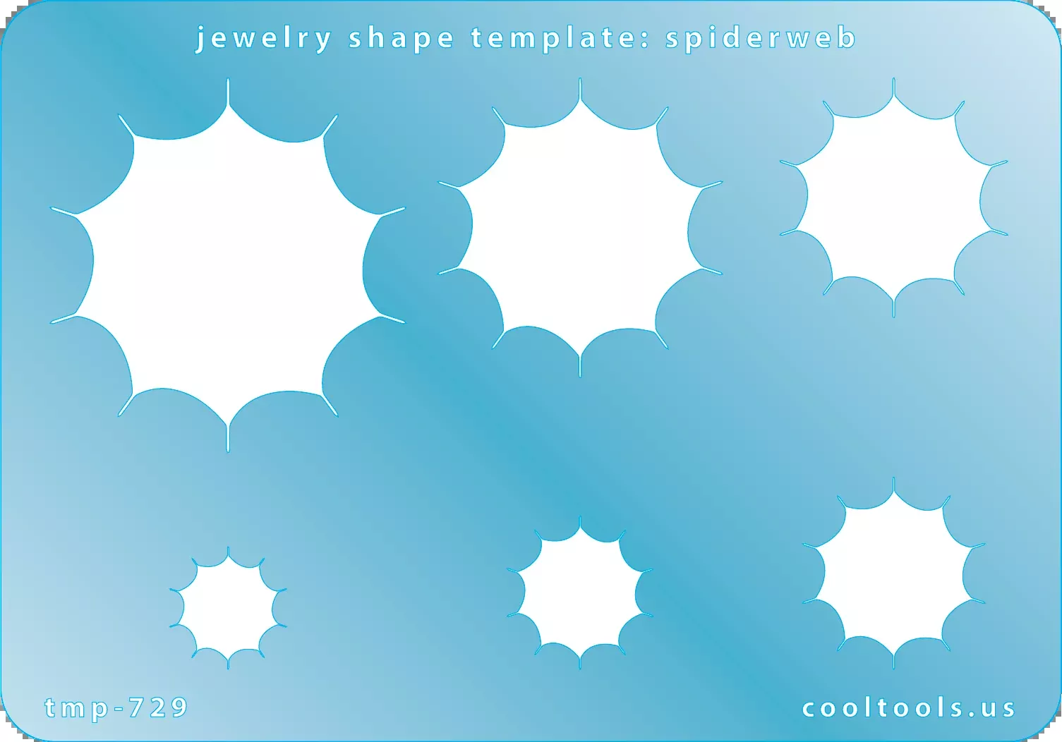 Jewelry Shape Template - Spiderweb