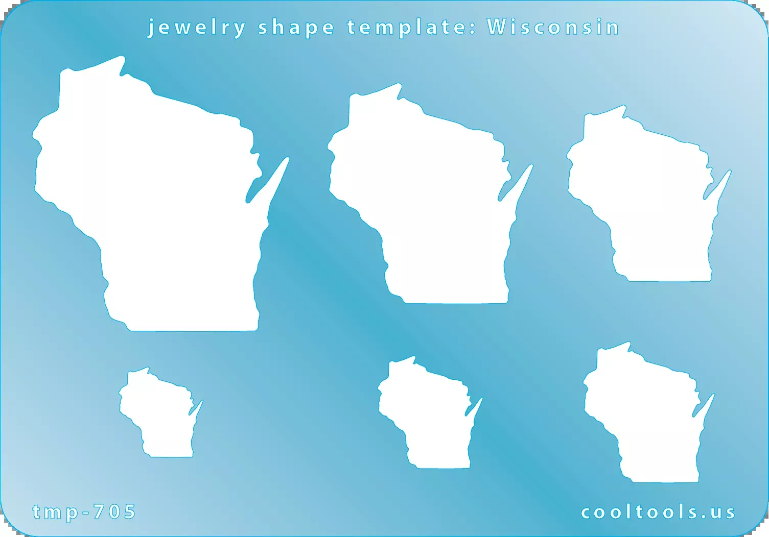 Jewelry Shape Template - Wisconsin