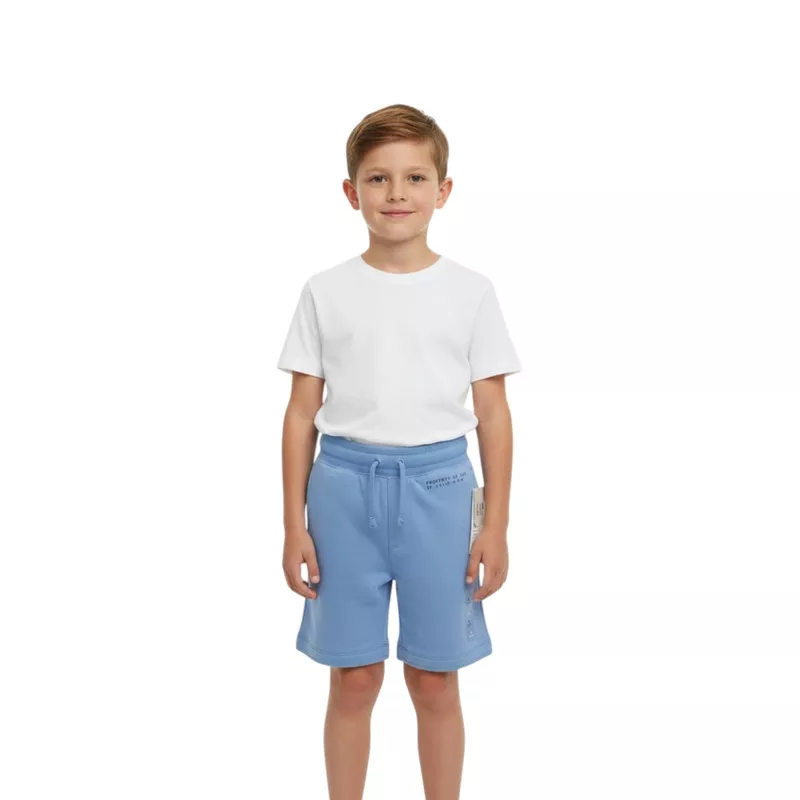 Kids Boy's Plain Solid Short,Blue Blue