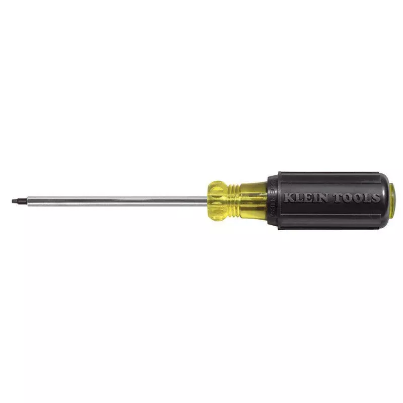 Klein Tools 661 Screwdriver, #1 Square Recess Tip, 4-Inch Shank