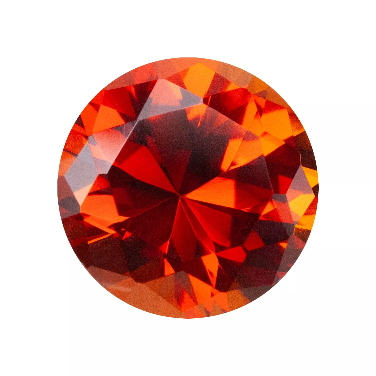 Lab Gemstone - Corundum Citrine - Round