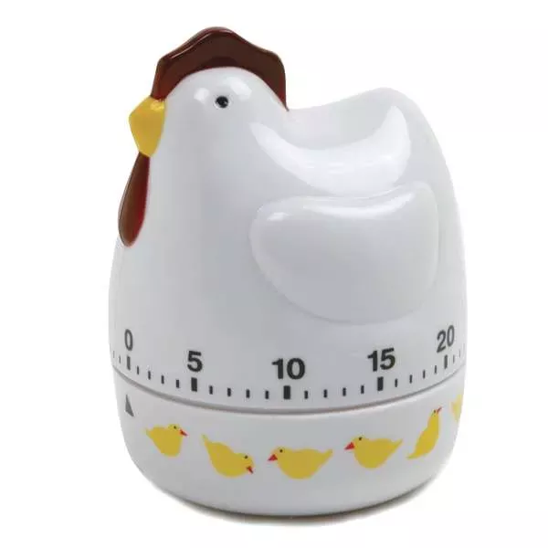NorPro Chicken Shaped Kitchen Timer - 60 Minute Mechanical Timer