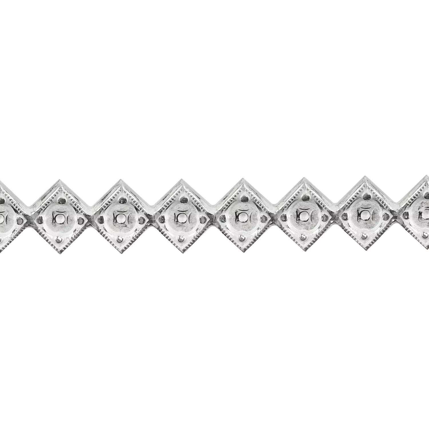 Patterned Wire - Sterling Silver - Jeweled Diamond 18 gauge Dead Soft
