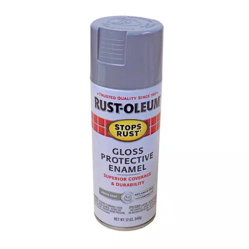 Rust-Oleum Stops Rust Enamel Spray, Gloss, Smoke Gray