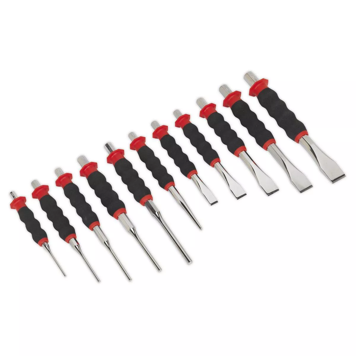 Sealey Premier Sheathed Punch & Chisel Set 11pc - AK9135