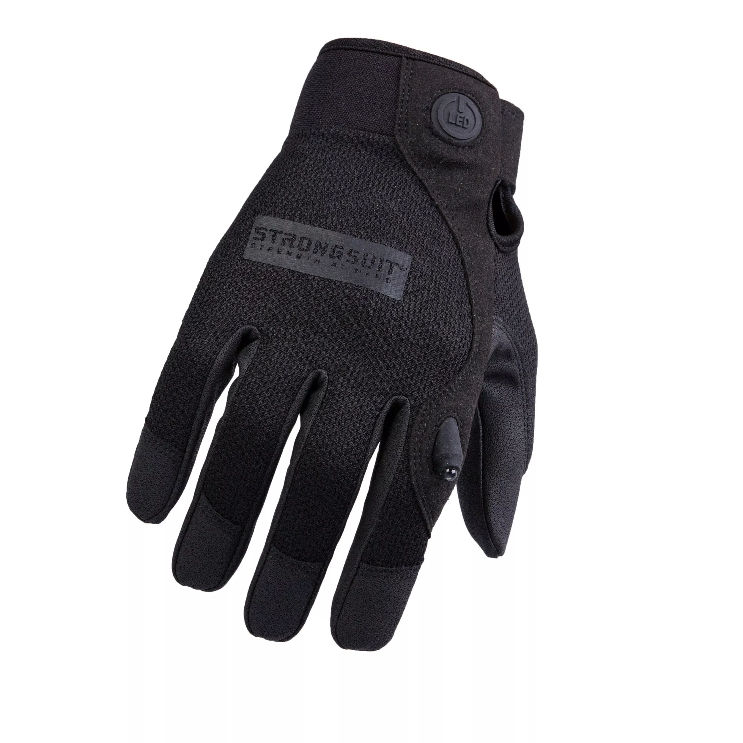 Second Skin, LED Gloves, Black, Medium