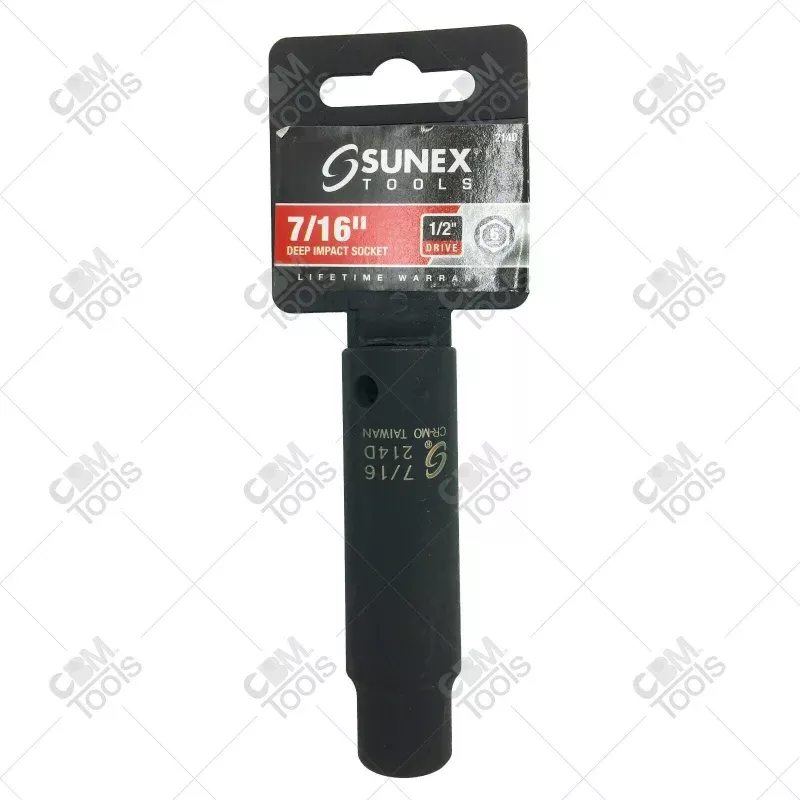 Sunex 214D 1/2 Drive Deep 7/16 Impact Socket
