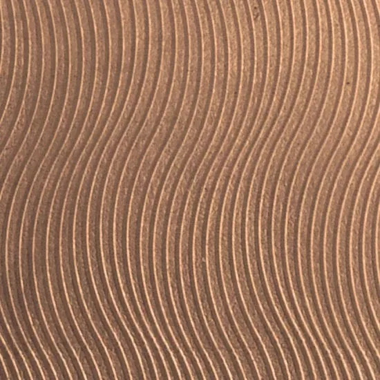 Textured Metal - Mini Wave - Bronze 22 gauge