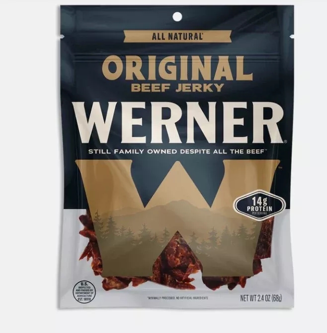 Werner 2.4 oz. All Natural Original Beef Jerky
