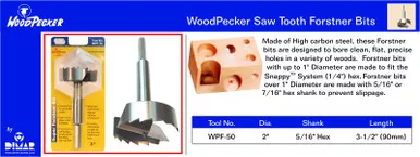 Woodpecker WPF-50 Forstner Bit-2